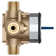 Grohsafe 3.0 Pressure Balance Valve Rough With Flush Plug With PEX Crimp Outlets With Service Stops