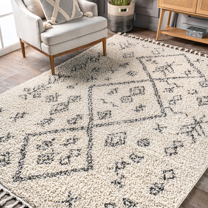 Hermínio Geometric Indoor Rug, Rectangle 4' x 6'