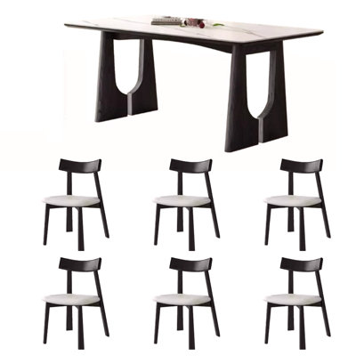 Table et chaise de style ancien moderne et simple
