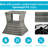 Side Table For Outdoor - Umbrella Hole & 2 Tier Storage Shelf Patio, Garden, Backyard Metal, , Grey Patio With , Mixed