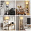 159cm Modern Polygon Floor Lamp with 3 Layers, Storage Light Shelf for Bedroom and Study, Pull Chain