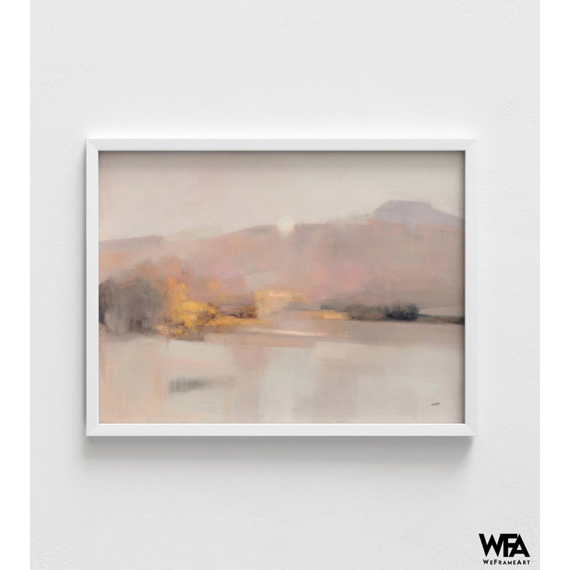 Idée de décor de chambre à coucher rose abstrait coucher de soleil en train de paître, idée de cadeau de bureau Cool Boss, impression d'affiche de ciel rose doux, coucher de soleil