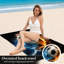 Serviette de plage ballon de soccer sur feu 1 pièces, conception dynamique de l'eau et des éléments pour, natation, voyage, microfibre, unisexe
