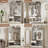 Hall Tree With Bench, 5-In-1 Entryway Storage, 3-Layer Flip Shoe Cabinet, 7 Coat Hooks, Drawer, 42.9" X 15.94" X 70.86", Country White-2119394282