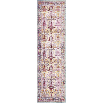 Tapis rose / orange Donminique