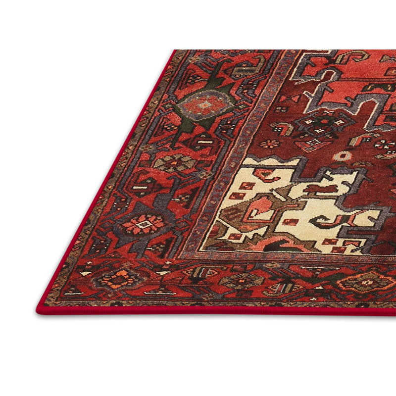 Tapis orange Southwestern, Rectangle 5 pi x 7 pi