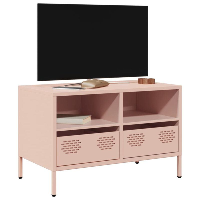Athanasius Unfinished TV Stand for TVs up to 24", Pink, 68cm