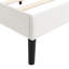 Structure de lit plateforme très grand avec tête de lit tapissier réglable - lattes de bois robustes et pied de support central (capacité de 600 lb), cuir synthétique imperméable, assemblage facile (30 minutes) pour la chambre à coucher-1009934700-1009934702
