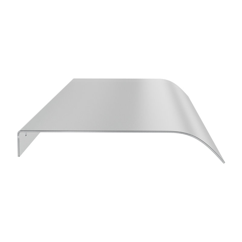Dakota Fields 33cm D Plastic Cover Retractable Door / Window Awning, No Pattern, White