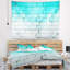 Blue mosaïque cubes tapisserie-28485684