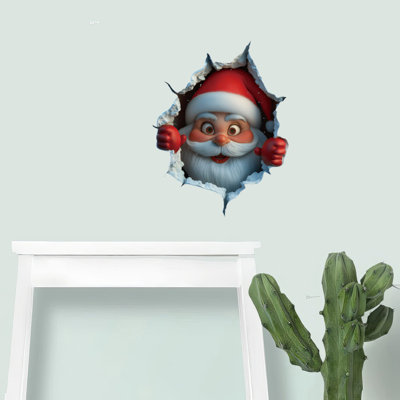 Autocollant père Noël père Noël renne