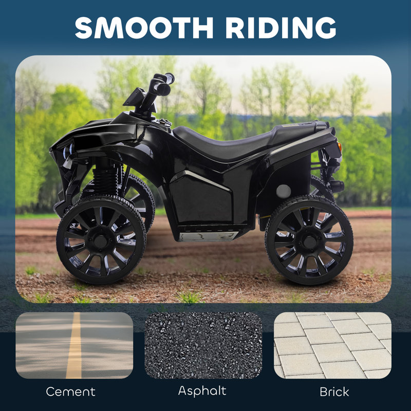 Zoomie Kids Battery Powered Ride On, Black