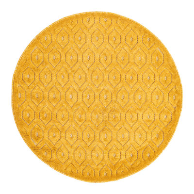 Tapis intérieur / extérieur jaune Griffing