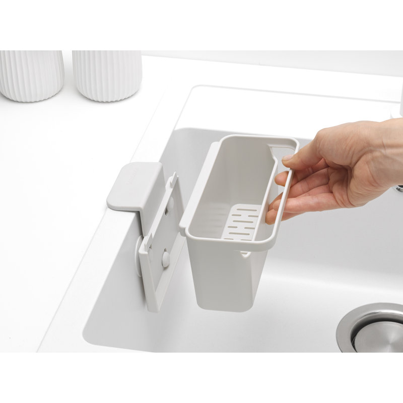 Égouttoir à vaisselle compact en aluminium pour évier Brabantia, Gris foncé