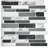 12'' W x 12'' L Vinyl Peel and Stick Mosaic Tile,Self Adhesive Backsplash Tiles for Kitchen(Pack of 10))