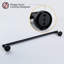 Porte-serviettes en acier inoxydable noir mat de 24 po - Accessoire de salle de bain moderne