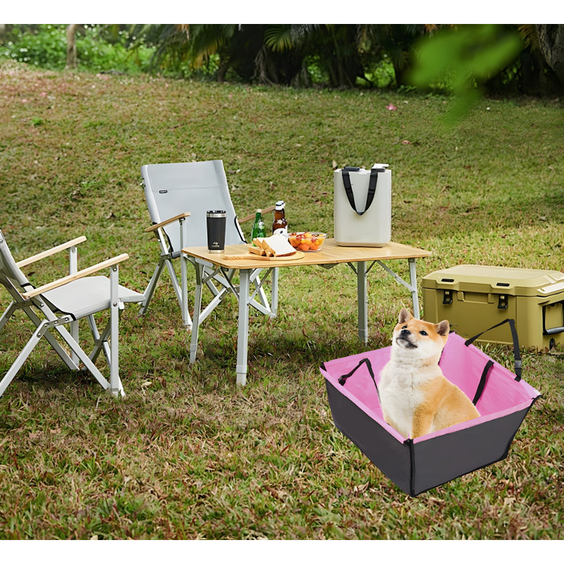 Siège d'auto en polyester Puppy, Rose