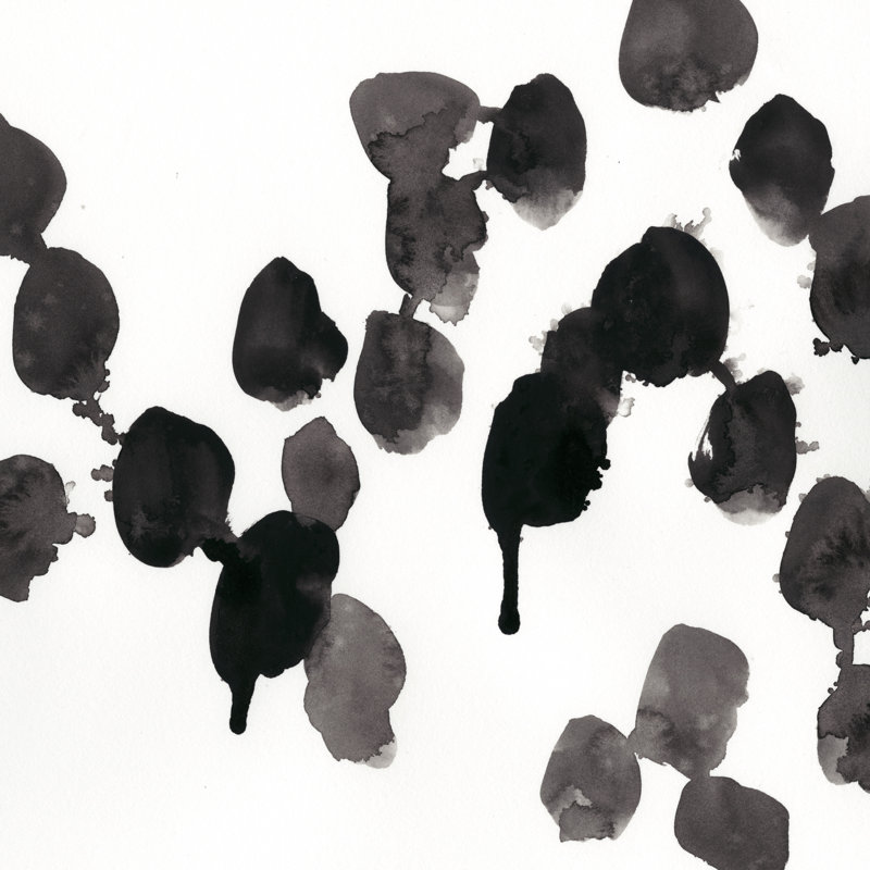 Monochrome Gestures VII by June Erica Vess - Wrapped Canvas Painting, 30cm H x 30cm W x 3.8cm D
