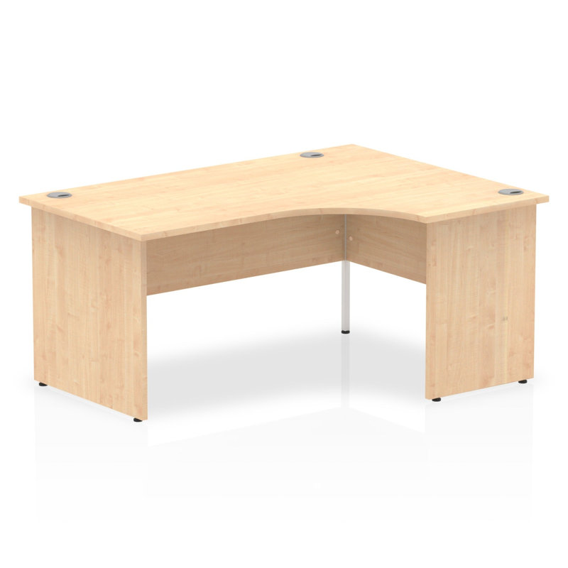 Impulse L-Shaped Computer Desk, Maple/Maple, Maple, 73cm H x 160cm W x 120cm D