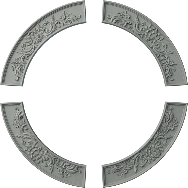 Tomango Ceiling Medallion, 4-pack (Makes a Complete Circle)