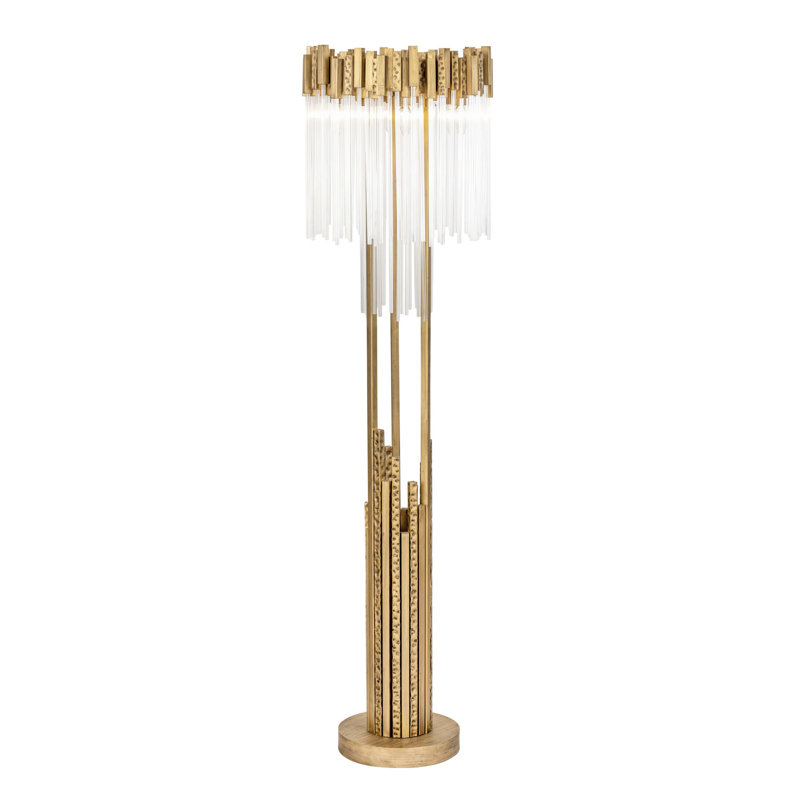 Matrix 6-Light Floor Lamp - Havana Gold, Havana Gold