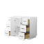 Ensemble de meuble-lavabo simple autoportant 42 po avec plateau en marbre Elan TK-108351731-108351734-108351736