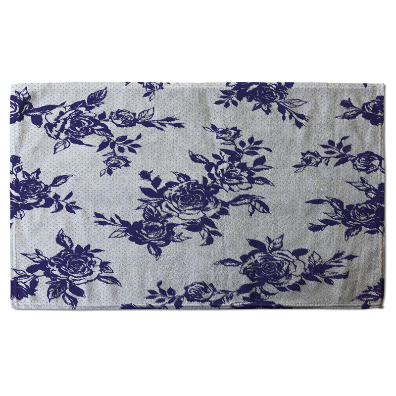 Cotton Floral Waffle Kitchen Towel