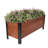Roxey Acacia Wood Rectangular Raised Garden Bed Planter Box - 37" x 13" x 14.75" - Brown-258409063