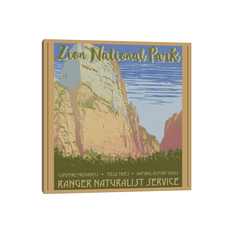 Zion National Park by Graffi*Tee Studios - Wrapped Canvas Print, 45.72 cm H x 45.72 cm W x 3.175 cm D