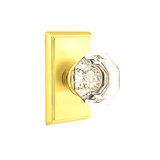 Passage Old Town Clear Knob with Rectangular Rose
