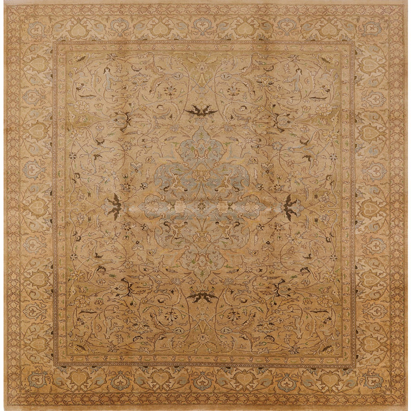 Tapis beige Break Break, Carré 7 pi