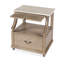 Mabel Marble 1 drawer Nightstand-305866289