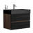 Grace 30'' Bathroom Vanity With Matt Black Engineered Quartz Sink And Soft Black Drawers-877690970