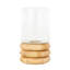 Lampe ouragan ronde en verre Delevan Cole and Gray