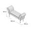 Tunbridge Wells Polyester Blend Upholstered Bench