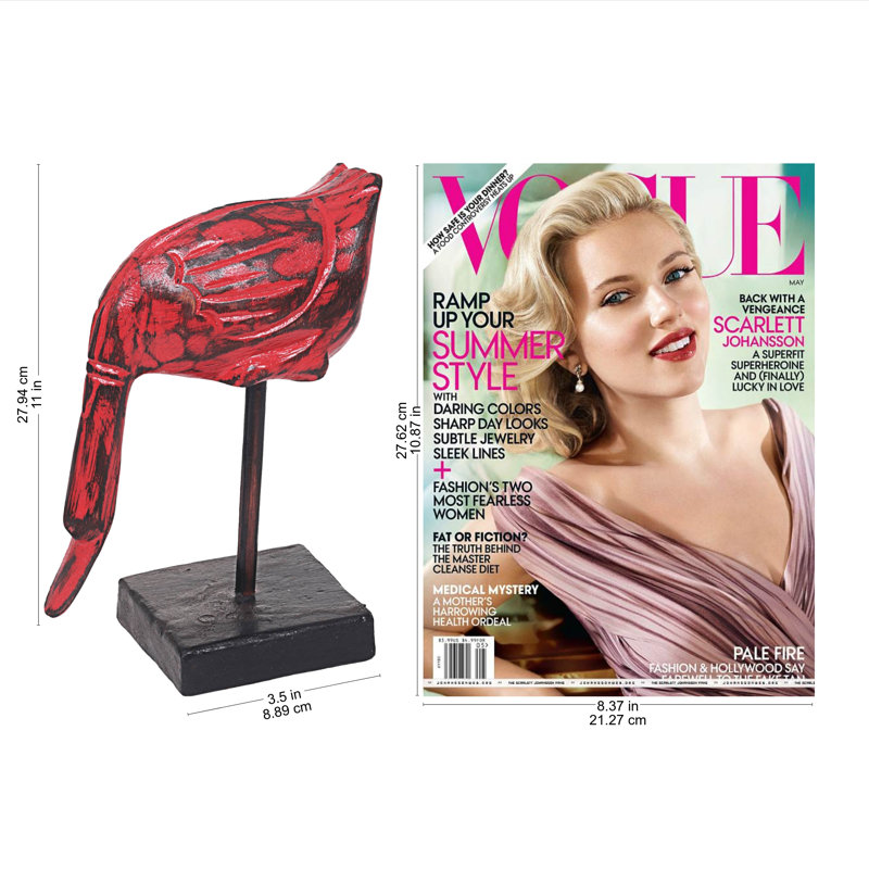 Aggappora Animals Figurines & Sculptures, Red