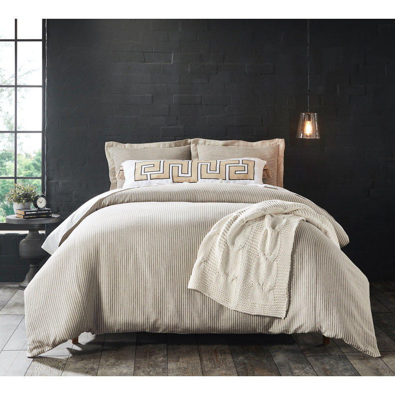 Bethany Linen Bedding, King, Steel Blue