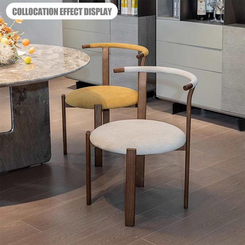 Ensemble de 2 chaises d'appoint 23,62 "Beige