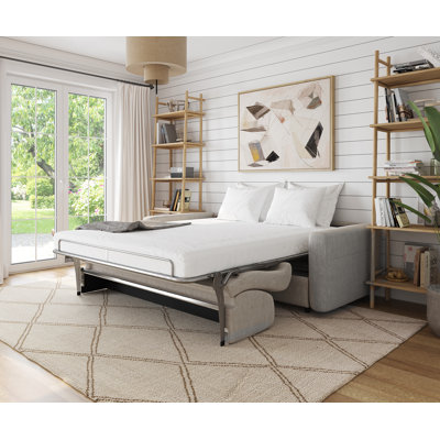 85" Killian Queen Size Convertible Sleeper Sofa with Dual Mattress