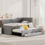 Lit de jour simple avec lit gigogne et trois tiroirs - Fabrication solide Assemblage facile-1329439724-1329439725