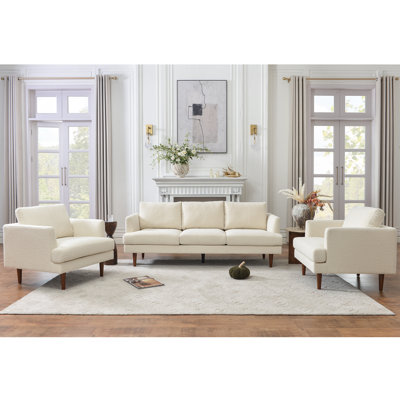 3 Piece Modern Upholstered Living Room Sets