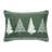 Higher Glory 4 Christmas Trees Green Velvet Pillow 14x10