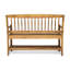 Banc Imperial, bois, 17,75 po, profondeur de siège avec finition de rangement, 24,75 po de largeur