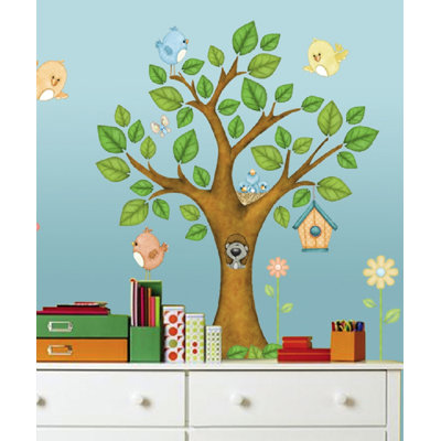 Décalcomanie murale "on the tree top" super jumbo appliqué Kutcher