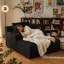 Chaise longue surdimensionnée en chenille de 67 po à assise profonde et nuage avec coussins, canapé de lecture moderne pour le salon-126815738