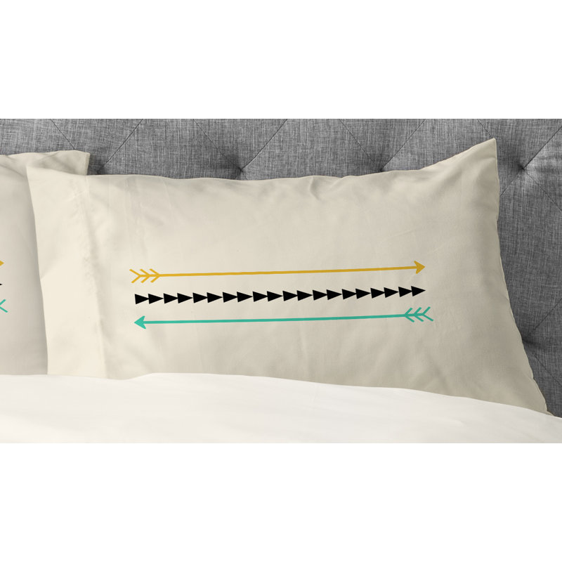 Allyson Johnson Minimal Arrows Pillowcase, Standard
