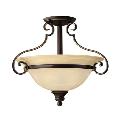 Carrigan Glass Semi Flush Mount