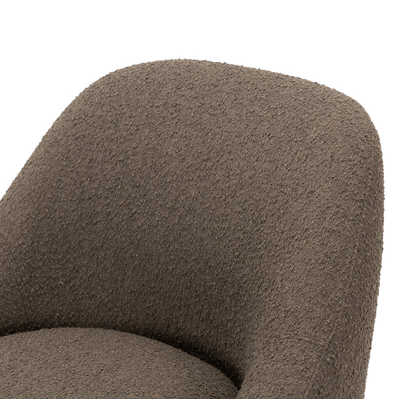 Levi Swivel Barrel Chair, Brown
