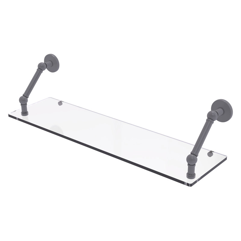 Tablette flottante Dalston, Gris mat, H 8 po x l 30 po x P 8 po