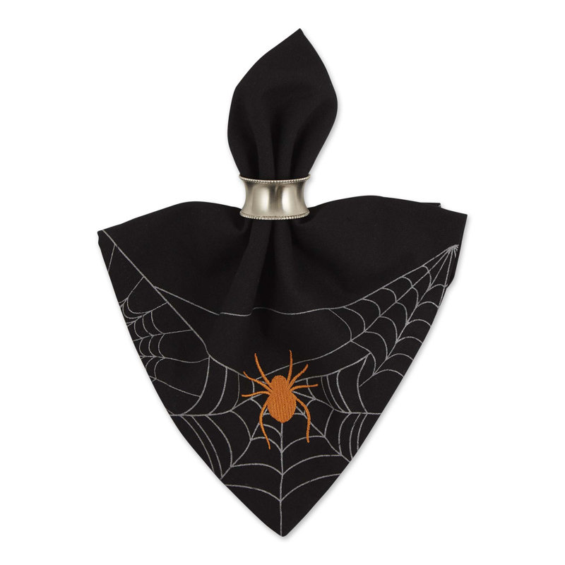 Ensemble de serviettes en coton 4 pièces Carbondale Spooky Spideryb